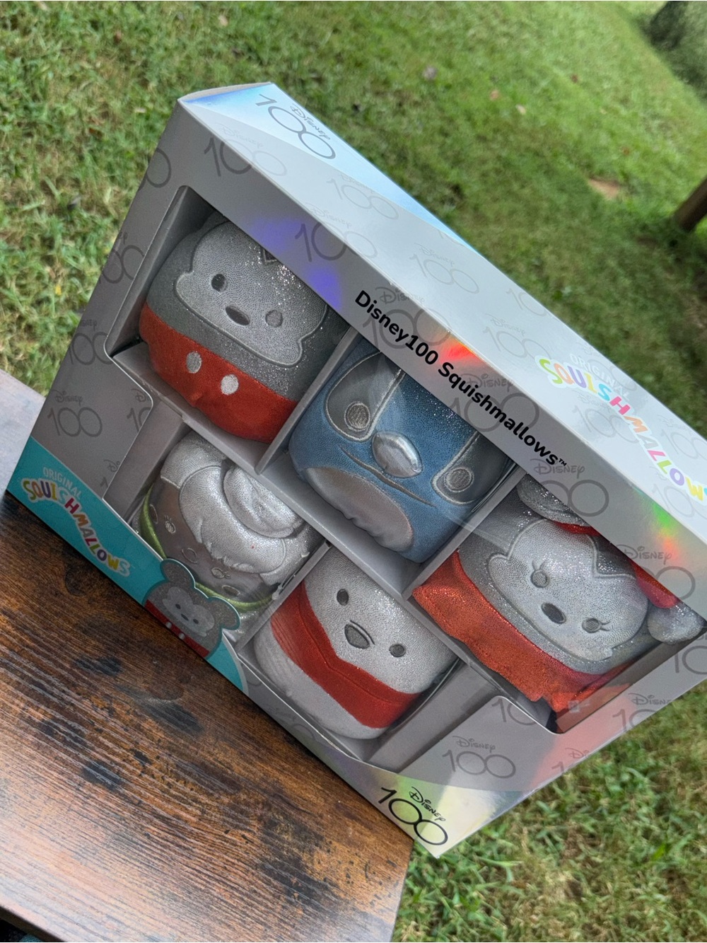 Disney100 Silver and Red Squishmallows 6-Pack Plush Toy Set